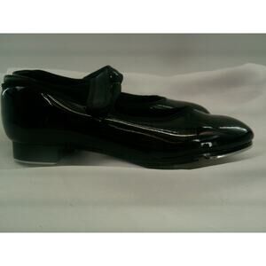 Dance Tap Shoes Theatricals Kids 13.5M Mary Jane Black Easy Strap